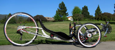 Photo of ICE Vortex trike from a low angle.