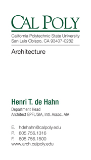 Image of a CAED business card